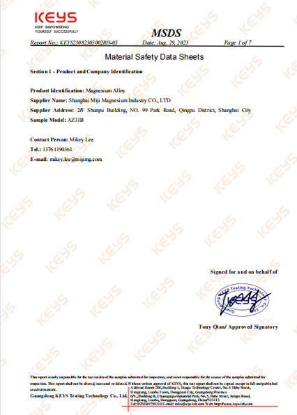 MSDS MSDS